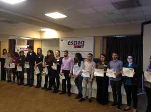 Premios a los estudiantes armenios por su compromiso en la difusión del proyecto en sus universidades